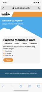 order food online at Pajarito Mountain Cafe