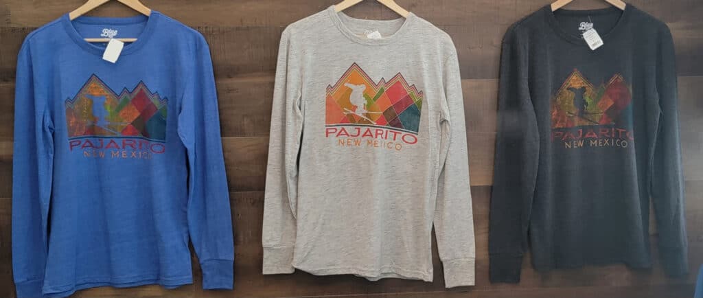 Buttin mtn long sleeve Pajarito Mountain New Mexico tshirts