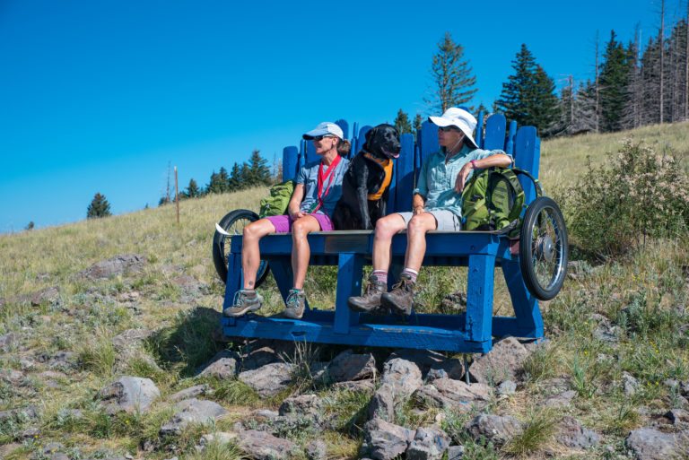 hiking pajarito mountain in los alamos, new mexico